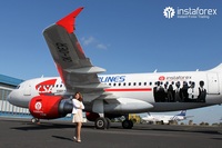 InstaForex airplane